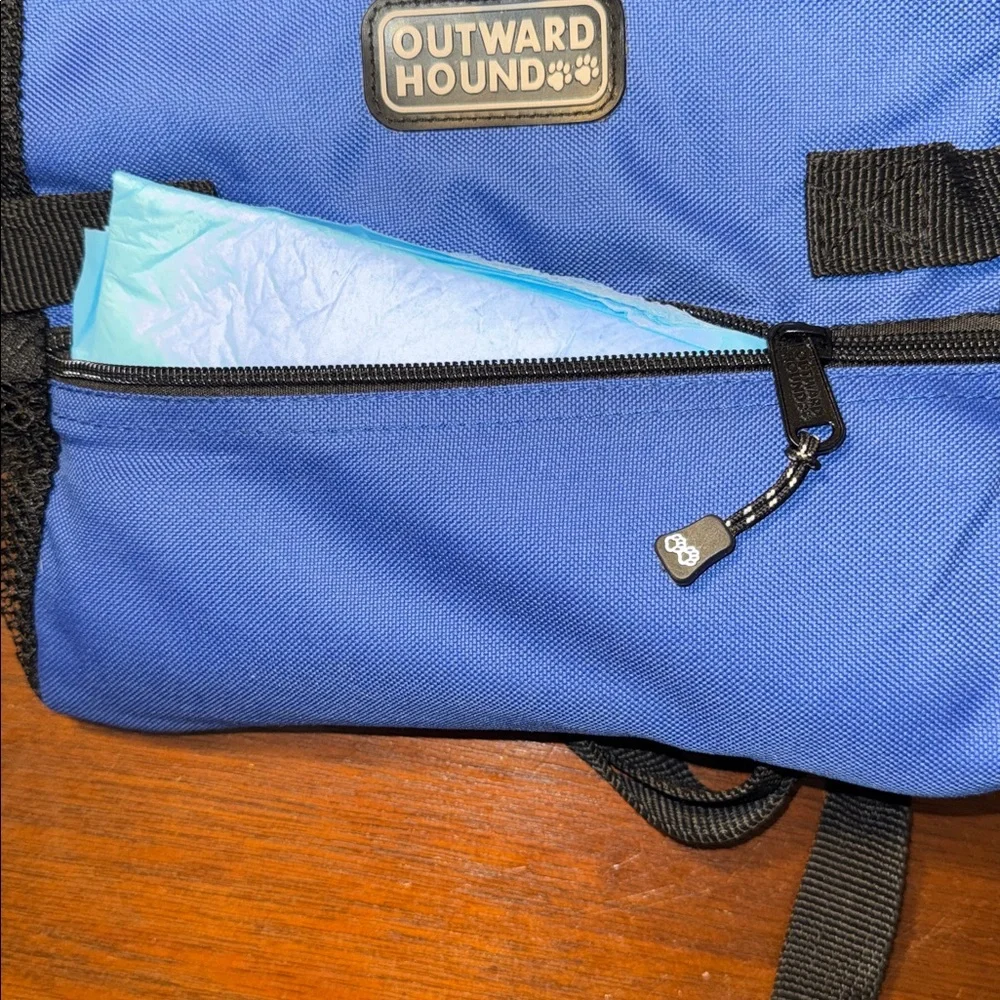 Outward Hound PoochPouch Front Dog Careier Blue Backpack Adventures
